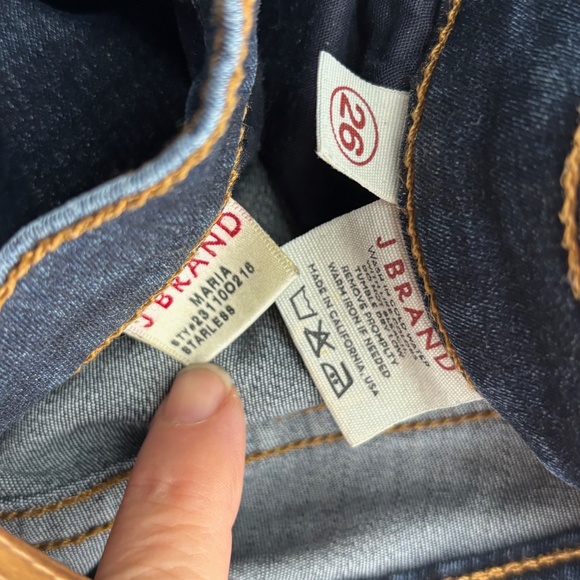 J Brand Womens Sz 26 Maria Skinny Jeans Starless Dark Blue Mid Rise Five Pocket - Picture 8 of 8